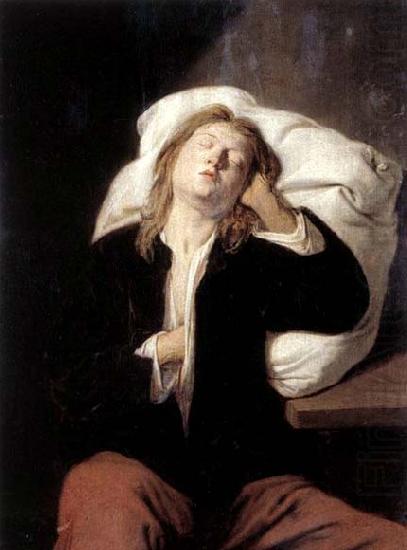 David Ryckaert Man Sleeping china oil painting image